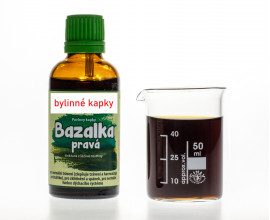Bazalka pravá - bylinné kapky (tinktura)  50 ml