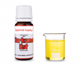 Kurkuma list - 100 % přírodní silice - esenciální (éterický) olej 10 ml 