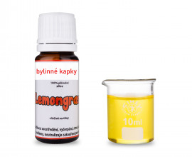 Lemongrass 100% prírodné silice - esenciálny (éterický) olej 10 ml