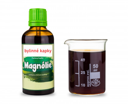 Magnolie kůra - bylinné kapky (tinktura) 50 ml